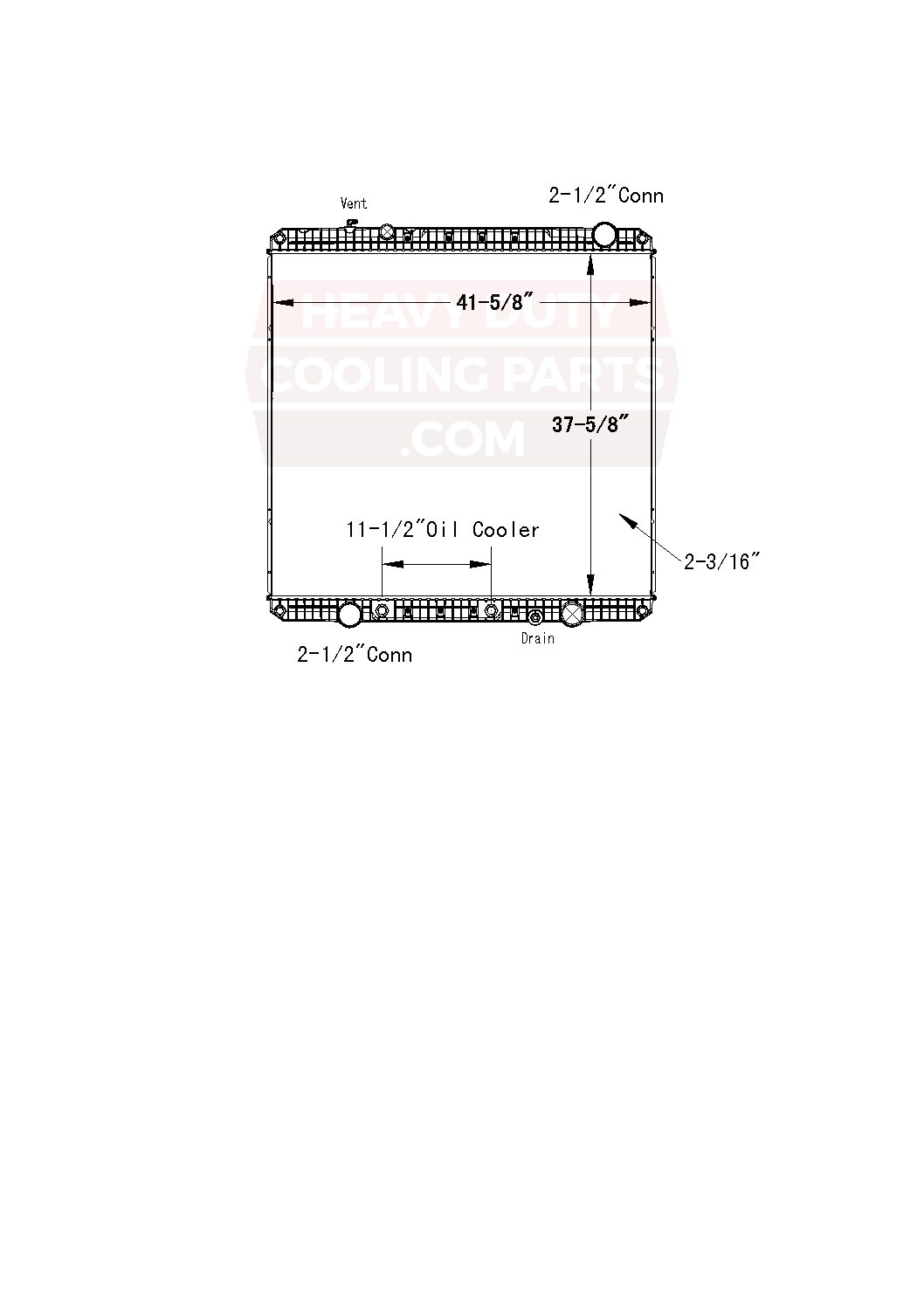 Western Star Radiator 90118R Rocky Mount Radiator & A/C