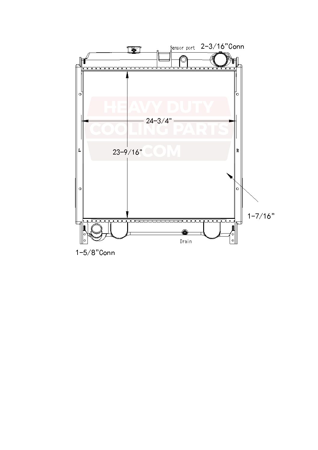 Hino Radiator 5212R Rocky Mount Radiator & A/C